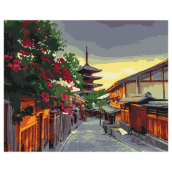 Товари для малювання - Картина за номерами Brushme Вечір в Кіото (BS51546)