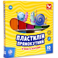 Наборы для лепки - Пластилин восковой Школярик 10 цветов (303116003-UA)