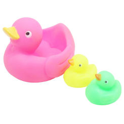 Іграшки для ванни - Іграшка для ванни MiC Качечка з каченятами рожева (K8112) (192012)