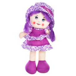 Ляльки - Дитяча м'яконабивна лялька Bambi WW8197-2 40 см Фіолетовий (36373s45255)
