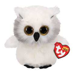 М'які тварини - М'яка іграшка TY Beanie boo's Біла сова Аустін 15 см (36305)