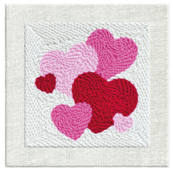 Наборы для творчества - Набор для создания ковровой вышивки Brushme Любовь в стежках (PMBR015)