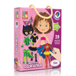 Настольные игры - Набор Vladi Toys Магнитная одевашка Ева на украинском (VT3702-08)