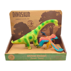 Фігурки тварин - Набір фігурок Bibi Toys Динозаври жовто-зелений та помаранчево-блакитний (762176BT/1) Фігурки тварин - Набір фігурок Bibi Toys Динозаври жовто-зелений та помаранчево-блакитний (762176BT/1)