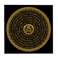 Товари для малювання - Набір для творчості Strateg Сугестивна мандала Здоров'я 40 х 40 см (3 Mandala (health)