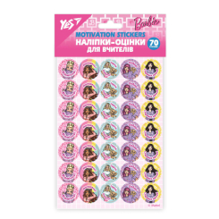 Набори для творчості - Наліпки-оцінки Yes Barbie круглі (955388)