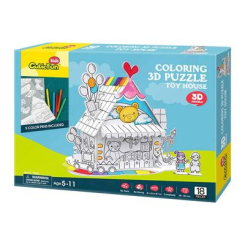 3D-пазлы - 3D конструктор Cubic Fun Игрушечный дом (P693h)