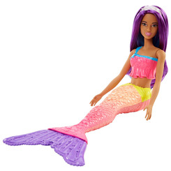 Куклы - Кукла Barbie Русалочка с Дримтопии Фиолетовые волосы (FJC89/FJC90)
