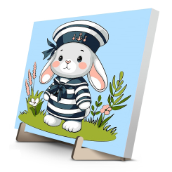 Товары для рисования - Картина по номерам Qbee Зайчик-морячок 25 х 25 см (QB900-010) Товары для рисования - Картина по номерам Qbee Зайчик-морячок 25 х 25 см (QB900-010)