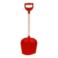 Наборы для песочницы - Детская игрушка "Лопатка малая с деревянной ручкой" ТехноК 2896TXK 65 см Красный (34668)