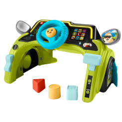 Развивающие игрушки - Интерактивный руль Fisher-Price Laugh & Learn Маленький водитель (HTW88)