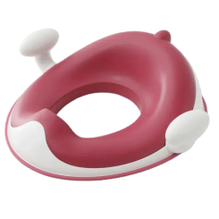 Товари для догляду - ​Накладка на унітаз Babyhood Динозаврик з поліуретановим кільцем рожева (BH-127P)