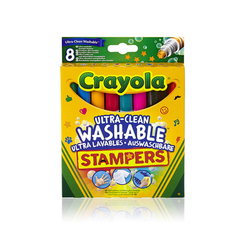 Товары для рисования - Набор фломастеров Crayola с мни-штампами 8 шт (58-8129)