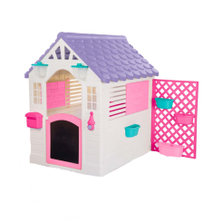 Игровые комплексы, качели, горки - Детский домик Dolu бело-розовый (8690089025784)