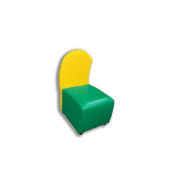 Детская мебель - Kресло Мебель UA Гусеница серединка НУШ Новая Украинская Школа Желто-зелёное (50946)