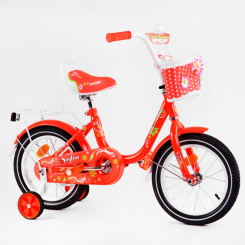 Велосипеды - Детский велосипед корзинка багажник CORSO SOFIA 14" Orange (116182)