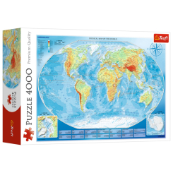 Пазлы - Пазл Trefl Большая карта мира 4000 элементов (45007)