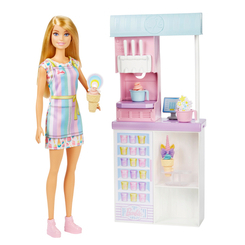 Ляльки - Ігровий набір Barbie You can be Крамниця морозива (HCN46)