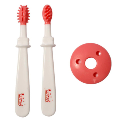 Товары по уходу - Набор щеток для зубов Lindo розовый 2 шт (8850217800724)