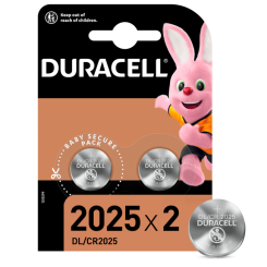 Акумулятори і батарейки - ​Батарейки літієві Duracell монетного типу 2025 (5000394045514)
