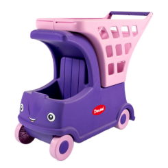 Наборы профессий - Игровая тележка Doloni Автомобиль с корзиной фиолетово-розовый (01540/1)