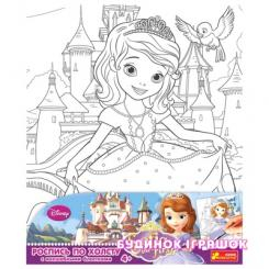 Товари для малювання - Розмальовка за номерами на полотні Дісней Принцеса Софія (15153073Р)