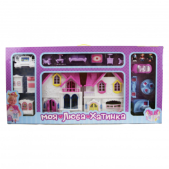 Меблі та будиночки - Будиночок для ляльок Metr+ WD-921 меблі фігурки машина Блакитний (23467)