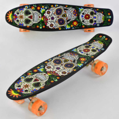 Пенниборд - Пенни борд Best Board со светящимися PU колёсами Multicolor (74536)