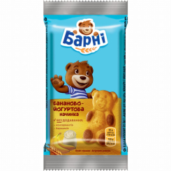 Сладости - Пирожное бисквитное Ведмедик Барні с бананово-йогуртовой начинкой 30 г (7622300813406) Сладости - Пирожное бисквитное Ведмедик Барні с бананово-йогуртовой начинкой 30 г (7622300813406)