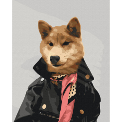 Товари для малювання - Картина за номерами Brushme Стильний собака rocky.and.rudy (BS36668)