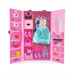 Меблі та будиночки - Ігровий набір Shantou Yisheng Гардероб з одягом (YS1905-11)