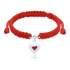 Ювелирные украшения - Браслет UMa and UMi Сердце в сердце красный (4194147363657)