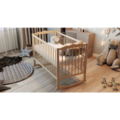 Дитячі меблі - Ліжко дитяче Дубик-М Колиска на дузі БУК натуральна (30675148)