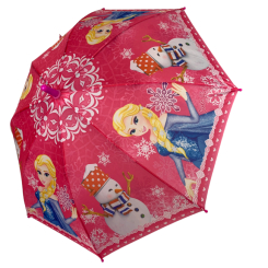 Зонты и дождевики - Детский зонт-трость с принцессами полуавтомат от Paolo Rossi розовый 031-4
