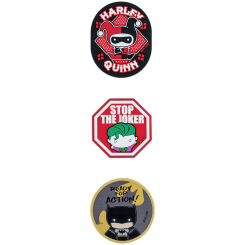 Бижутерия и аксессуары - Набор бейджей на липучке Kite DC Comics Justice League 3 шт (DC24-3012-2)