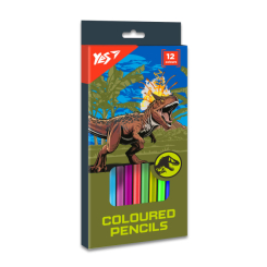 Канцтовари - Олівці кольорові Yes Jurassic World хакі 12 кольорів (290722)
