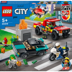 Конструктори LEGO - Конструктор LEGO City Пожежна рятувальна служба і поліцейське переслідування (60319)