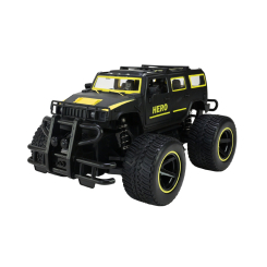 Радиоуправляемые модели - Автомодель Країна Іграшок Джип на радиоуправлении черная с желтым (666-733QMA/1)
