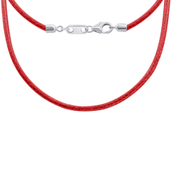 Ювелірні прикраси - Шнурок UmaUmi Стрілець зі срібними застібками червоний (2210000015555) Ювелірні прикраси - Шнурок UmaUmi Стрілець зі срібними застібками червоний (2210000015555)