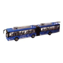 Транспорт и спецтехника - Автомодель Автопром Городской транспорт Троллейбус синий (7951AB/1)