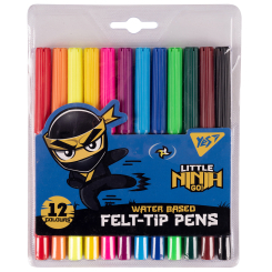 Канцтовари - Набір маркерів Yes Ninja 12 кольорів (650530)