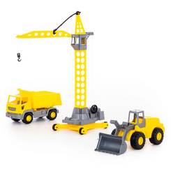 Игрушечные наборы - Игровой набор строительной техники Polesie Агат (57150)