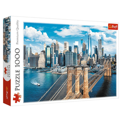 Пазлы - Пазл Trefl Бруклинский мост Нью-Йорк США 1000 элементов (10725)