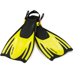 Для пляжу і плавання - Ласти Aqua Speed Wombat 530-18-1 38/41 (24-27 см) Чорно-жовті (5908217630377)