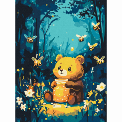 Товари для малювання - Картина за номерами Brushme Дружба з бджілками 30х40 см (KBS0195)