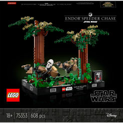 Конструктори LEGO - Конструктор LEGO Star Wars Діорама «Погоня на спідері на Ендорі» (75353)