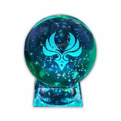 Ночники, проекторы - Светильник-ночник Кристальный Шар Глаз Бога Геншин Импакт Genshin Impact (21092) Bioworld