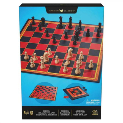Настільні ігри - Ігровий набір Spin Master Шахи шашки та хрестики-нулики (SM98377/6065336)