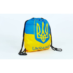 Рюкзаки та сумки - Рюкзак-мішок SP-Sport GA-4433-UKR UKRAINE Жовтий-Блакитний