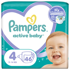 Товары по уходу - Подгузники Pampers Active Baby Maxi Эконом Минус 9-15 кг 46 шт (8001090949097)